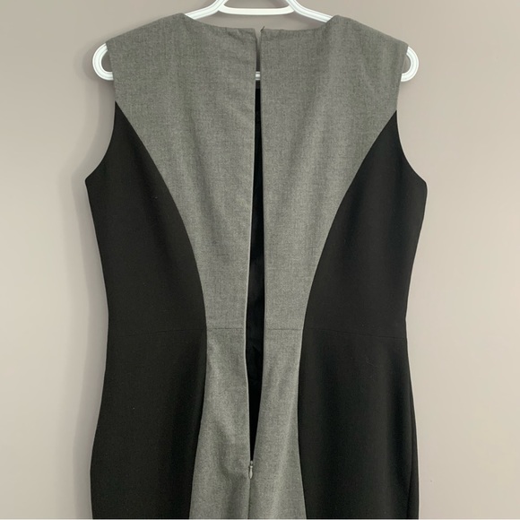 Suzy Shier Medium Gray and Black Dress - Picture 4 of 8